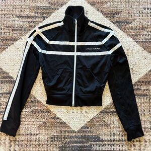 Armani Exchange Women's Black Track Cropped Jacket XS